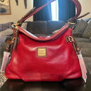 Dooney & Bourke  bordeaux Toledo leather Shoulder Bag EUC